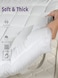 MAXQON Mattress Topper 10CM Thickness Quilted Microfiber 900gsm, Color White, Queen Size 150x200cm