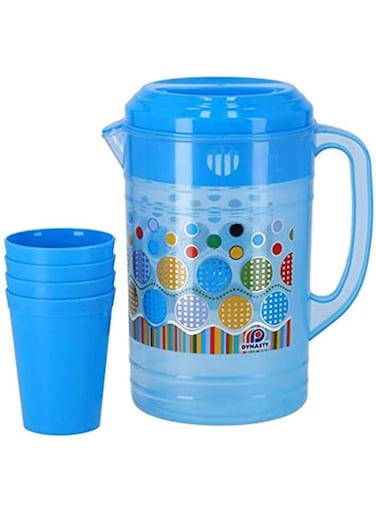 Delcasa Water Jug With 4Pc Glass