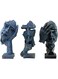 eSplanade Human Faces - Zen Sculpture/Showpiece - Set of 3-6.25" Inches   See No Evil, Hear No Evil, Speak No Evil   Face Expressions Statement Pieces   Home Decor (Face ART Set)