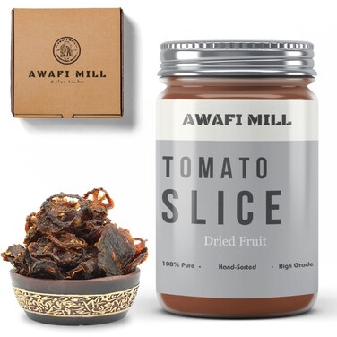 AWAFI MILL Sun Dried Tomato Slices - Premium Quality - Intense Flavor - Rich in Lycopene - Versatile Culinary Ingredient (Bottle of 50 gram / 1.7 Oz)