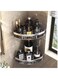 Corner Shower Caddy Shelf, Adhesive Bath Corner Black Bathroom Shower Rack, No Drilling Wall Mounted Shower Organizer, Rustproof Bath Storage Basket for Bathroom, Toilet, Kitchen - 2 Pack