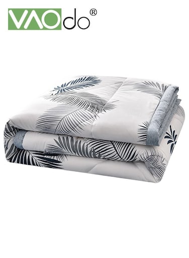 Washable Quilt, Double-sided Use, Washed Cotton Material Bed Quilt Soft and Breathable Lightweight for All Season 200*230CM