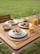 Timmy Embossed White Dinner Set - 16 Pieces Elegant Tableware