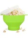 Valuxe Popcorn Maker, Microwave Silicone Popcorn Popper with Lid and Handles Hot Air Big Size Collapsible Bowl BPA Free Dishwasher Safe Red High Temperature Resistance for Home, Party, See Movie