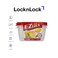 LocknLock EzLock 800ml Rectangular Food Storage Containers &ndash; Set of 2, Stackable &amp; Microwave-Safe