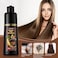 Hair Dye Shampoo for Gray Hair Coverage &ndash; 3 in 1 Color, Cleanse &amp; Condition, Natural Herbal Formula, Ammonia-Free, Dark Brown, 500mL/17.6 Fl Oz, for Women, Long-Lasting Color