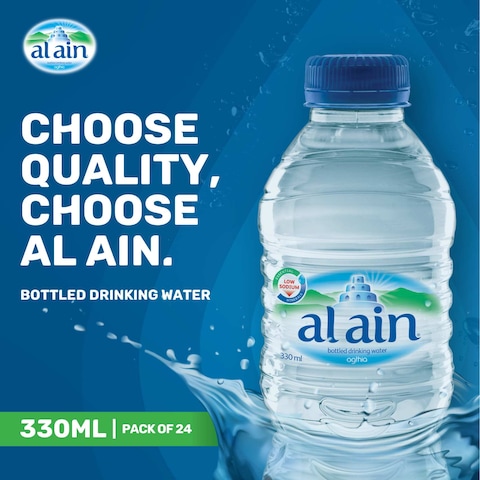 Al Ain Low Sodium Bottled Drinking Water 330ml Pack of 24