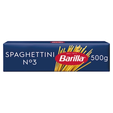 Barilla Number 3 Spaghettini Pasta, 500g