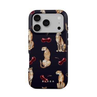 جراب Burga Cougar Premium لهاتف iPhone 17 Pro متوافق مع هيكل صلب مزدوج الطبقات هجين + حماية من السيليكون - غطاء محمول مقاوم للخدش والصدمات