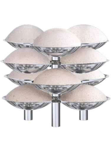 Hawkins Stainless Steel Idli Stand - 12 Idlis, (For 5 Litre and bigger Pressure Cooker), Silver (SSID5)