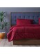 HOME Urbane Reversible 3-Piece Single Comforter Set All Season Ultra Soft Fluffy Lightweight Microfiber Bedding Set Maroon 150x230 cm