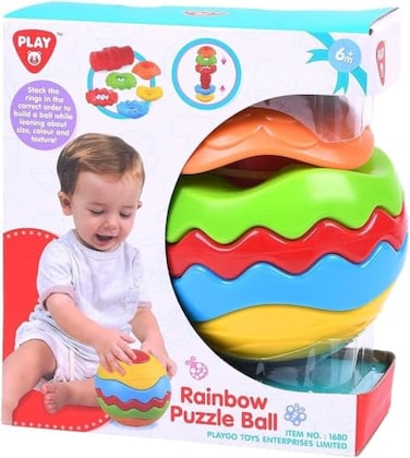 PlayGo Rainbow Puzzle Ball