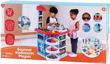Playgo Battery Operated Gourmet Kitchenette Playset 52-Pieces