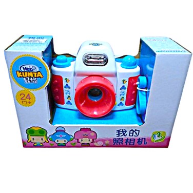 KIDSMART Toy Camera with Red &amp; Green LED Flash &ndash; Educational Photography Toy for Toddlers