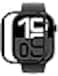 Amazing Thing Minimal designed for Apple Watch Series 10 46mm case cover - Black