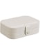 Jewellery Box Organiser, Small Travel PU Leather Jewelry Storage Case for Rings Earrings Necklace Bracelets, Double Layer Portable Travel Jewelry box Gift for Women,Girls