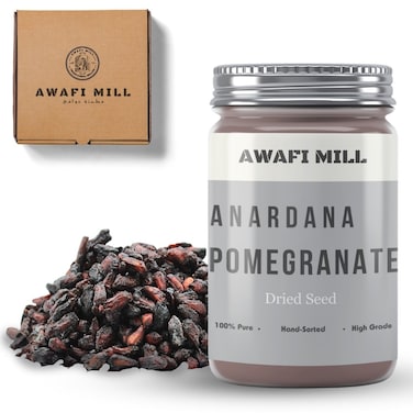 AWAFI MILL Indian Anardana Pomegranate Seed Whole - Exquisite Flavor Enhancer - Bursting with Tangy Sweetness - Versatile Culinary Ingredient (Bottle of 50 gram / 1.7 Oz)