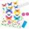 4M Kidz Maker 3D Glow Butterfly Canvas Craft Kit &ndash; Create Light‑Up Butterfly Artwork With LED String, Template, Stands &amp; Adapters, Ideal DIY Room D&eacute;cor &amp; STEM Craft for Kids Ages 5+