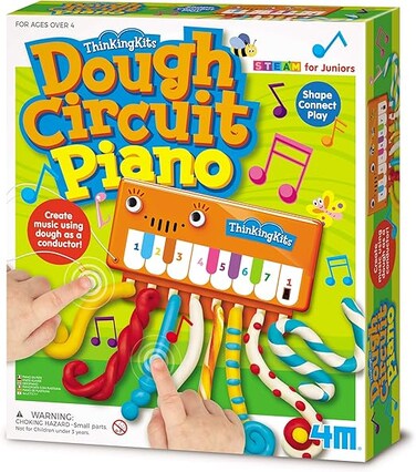 مجموعة 4M 404916 للتفكير - بيانو دائرة العجين، ألوان متنوعة