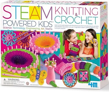 مجموعة ألعاب 4M للأطفال تعمل بالبخار - للحياكة والكروشيه