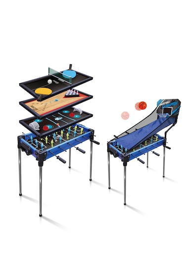Hostfull 5-In-1 Multi Game Table Set - Versatile Table for Indoor Fun, Includes Multiple Games