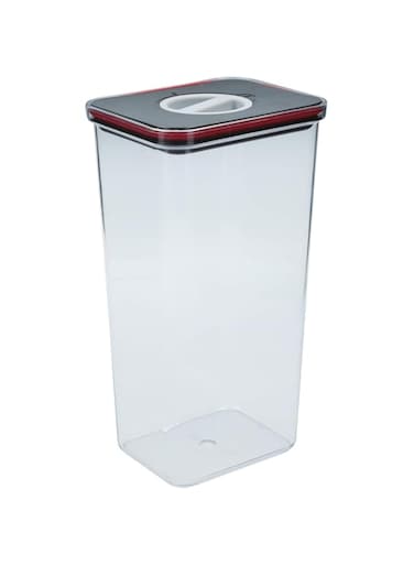 Neoflam Smart Seal Airtight Kitchen Pantry Canister/Organizer Clear Plastic Container with Simple Twist Lids, Leak Proof, Dishwasher Safe, BPA Free, Cereal, Flour, Dry Food Storage (3.6 Litre)