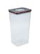 Neoflam Smart Seal Airtight Kitchen Pantry Canister/Organizer Clear Plastic Container with Simple Twist Lids, Leak Proof, Dishwasher Safe, BPA Free, Cereal, Flour, Dry Food Storage (3.6 Litre)
