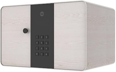 Yale Standard Security Elegant Safe YSS/200/W1 with PIN Code and Key override, Fully lined interior to protect your valuable and Built-in LED Light, White