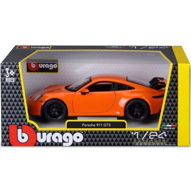 Bburago Porsche 911 GT3 Die-Cast Car (1:24, Orange)