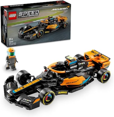 LEGO Speed Champions 2023 McLaren Formula 1 Race Car Toy for 9 Plus Year Old Kids, Boys &amp; Girls who Love Independent Play, Buildable Vehicle Model Set, Kids' Bedroom Decoration, Ramadan Gift 76919