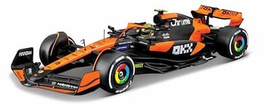 Bburago F1 Formula 1 Mclaren Mcl38 (2024) Model Kit- Norris - 1:24 Scale - Incredibly Detailed Die-Cast Replica Collectible Race Car Model