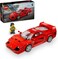 LEGO Speed Champions Ferrari F40 Supercar Buildable Vehicle, Toy Model Car for 9 Plus Year Old Boys and Girls, with Driver Minifigure, Kids' Bedroom Decoration, Gift Idea 76934