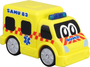 3 حزم سيارات معدنية مع صوت وضوء فريق الطوارئ جونيور من بوراجو