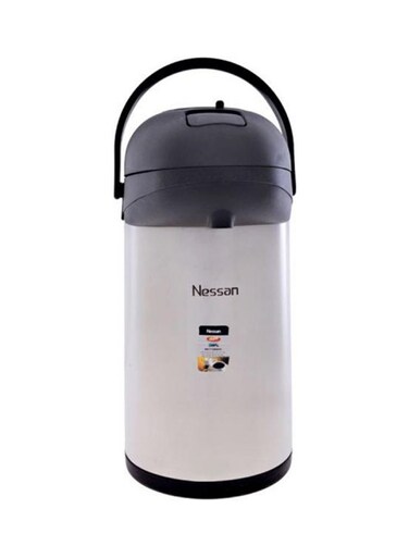 Insulated Pump Flask 4 L Silver/Black
