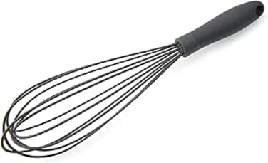 ORCHID ILB 12" SILICONE WHISK WITH SOFT HANDLE GREY