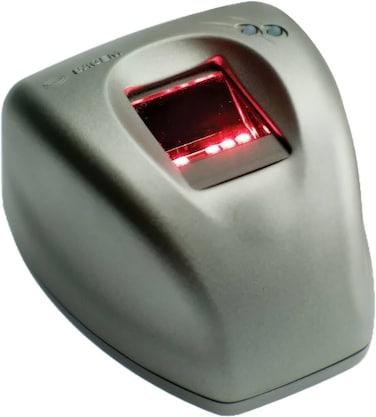 Idemia MorphoSmart MSO 330 Fingerprint Reader, Optical Sensor with Large Capture Surface, High Quality Fingerprint Capture &amp; Processing, One-to-One Authentication, Silver   293783586