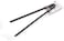 ORCHID ILB 11.5" SILICONE TONGS GREY