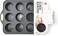 ORCHID ILB 12PCS SILICONE MUFFIN CAKE PAN GREY