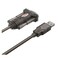 UNITEK Y-108 USB 2.0 to RS232 Serial Adapter Cable (1.5M, DB9 Male, 3Mbps, Transparent Dark Brown)