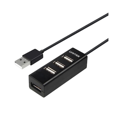 Unitek 4‑Port USB‑A 3.0 SuperSpeed Hub with 4 ft Cable &amp; Micro‑USB Charging Port &ndash; Ideal for Laptops and PCs