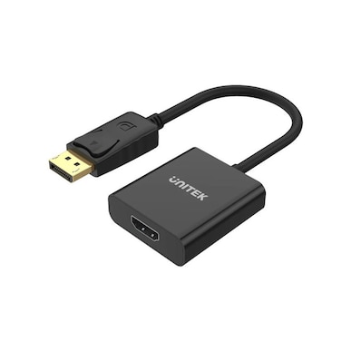 UNITEK DisplayPort to HDMI Adapter, 1080P Full HD Video Converter with Gold-Plated Connectors for Superior Signal Transmission, Compatible with PCs, Laptops, and Monitor