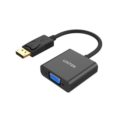 UNITEK DisplayPort to VGA Adapter &ndash; High-Resolution Video Converter for Monitors and Projectors, Compatible with Laptops and Desktops