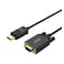 UNITEK DisplayPort to VGA Cable – High-Performance Adapter Cable for PCs, Laptops, and Monitors – Full HD 1080P Support, Gold-Plated Connectors, Plug-and-Play, Compatible with Windows and Mac Systems