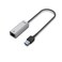 محول UNITEK من USB 3.0 إلى Gigabit Ethernet (شبكة LAN بسرعة 1000 ميجابت في الثانية) مع كابل بطول 30 سم – لون رمادي فلكي (Space Grey)