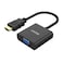 UNITEK HDMI to VGA Adapter with 3.5mm Audio Output &ndash; Connects HDMI Devices to VGA Displays with Stereo Sound Support &ndash; High-Resolution Converter for Laptops