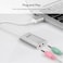 Unitek USB 2.0 External Sound Card Audio Adapter, Plug and Play Stereo Sound Converter for Headphones and Microphone, Compatible with Windows, macOS, and Linux, Compact Design – Silver
