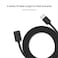 Unitek USB 2.0 Extension Cable – 1 Meter High-Speed USB-A Male to Female Extension Cord, Supports Data Transfer up to 480Mbps, Durable and Compact Design for PC, Laptop, Printer – Black