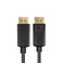 Unitek 2 Meter DisplayPort 1.2 Cable – Supports 4K@60Hz, 1440p@144Hz, 1080p@240Hz – High-Speed Display Cable for Gaming, Monitors, and Graphics – Ultra HD Video Transmission – Black