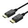 Unitek 2 Meter DisplayPort 1.2 Cable – Supports 4K@60Hz, 1440p@144Hz, 1080p@240Hz – High-Speed Display Cable for Gaming, Monitors, and Graphics – Ultra HD Video Transmission – Black