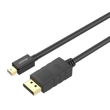 Unitek Mini DisplayPort to DisplayPort 1.2 Cable, 2 Meter, Black &ndash; Supports 4K@60Hz, 1440p@144Hz, 1080p@240Hz &ndash; High-Speed Video Cable for Monitors, Laptops &ndash; Ultra HD Display Connectivity